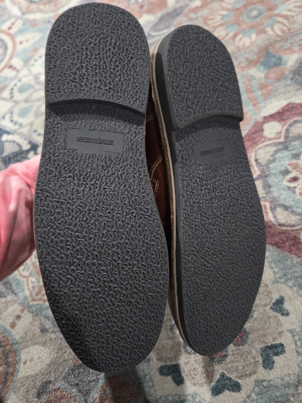 Steve Madden Men's 7 Leather Chukka Boots Brown - Picture 5 of 5